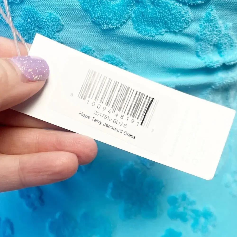 Frankie’s Bikinis Blue Isle Hope Terrycloth Dress Swim Cover